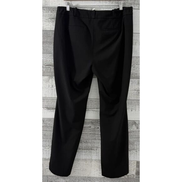 Talbots Heritage Pants Black Stretch Wide Leg Women's Size 14w (Fit 36x31) - Picture 2 of 12